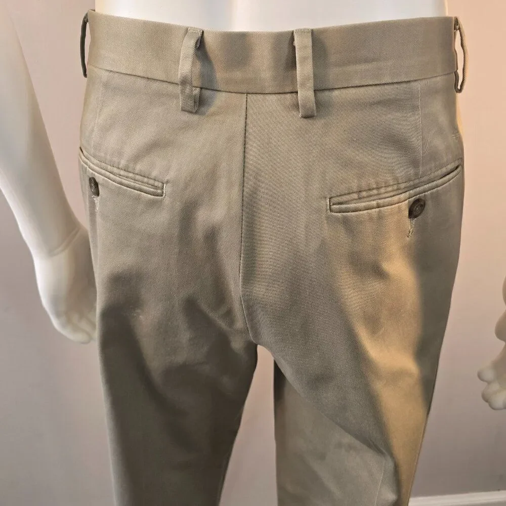 Dockers Pants Mens 34 x 32 Brown Khaki Straight Fit Cotton Chino Pants